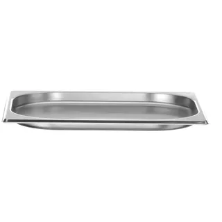 FourniResto HENDI Gastronormbehälter, Temperaturbeständig von -40° bis 300°C, Heissluftöfen-Kühl- und Tiefkühlschränken-Chafing Dishes-Bain Marie, 1L, GN 1/2, 325x265x(H) 20mm, Edelstahl