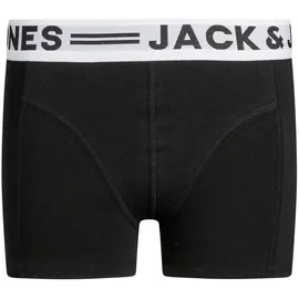 JACK & JONES Boxershort 6er Pack in Schwarz/Schwarz/Weiß 176