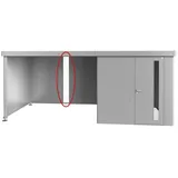 Biohort Elektro-Montagepaneel-Set MiniGarage L, ca. B72/H28/T2 cm Silber