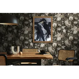 A.S. Création Vliestapete Blumen Braun Weiß