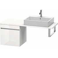 Duravit DuraStyle Waschtisch-Unterschrank DS532207943 50 x 47,8 cm, nussbaum natur/basalt matt, für Konsole, 1 Auszug