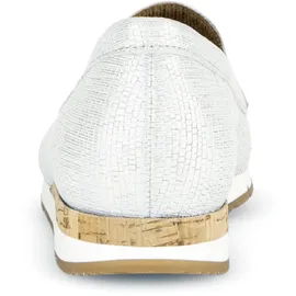 Gabor Slipper Schuhe hellgrau metallic 82.414.80 für Damen, gold, Größe 38 EU 5 UK