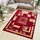 Tapiso Atlas Kurzflorteppich 70 x 130 cm Rot/Beige/Weiß
