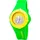 HELLO KITTY HK7158LS-03 40 Aluminiumgehäuse Gelb Silikonarmband Grün One Size