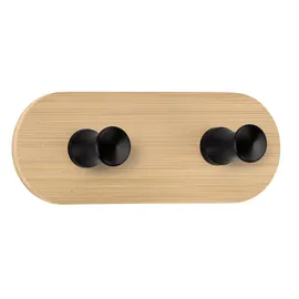 KLEINE WOLKE Bamboo Hook Duo Klebehaken Braun