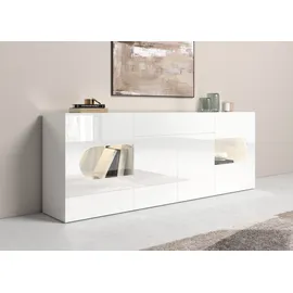 Home Affaire Sideboard 220 x 81 x 40 cm Weiß hochglanz
