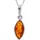 Ostsee-Schmuck Kette mit Anhänger Tadira Silber/ Bernstein