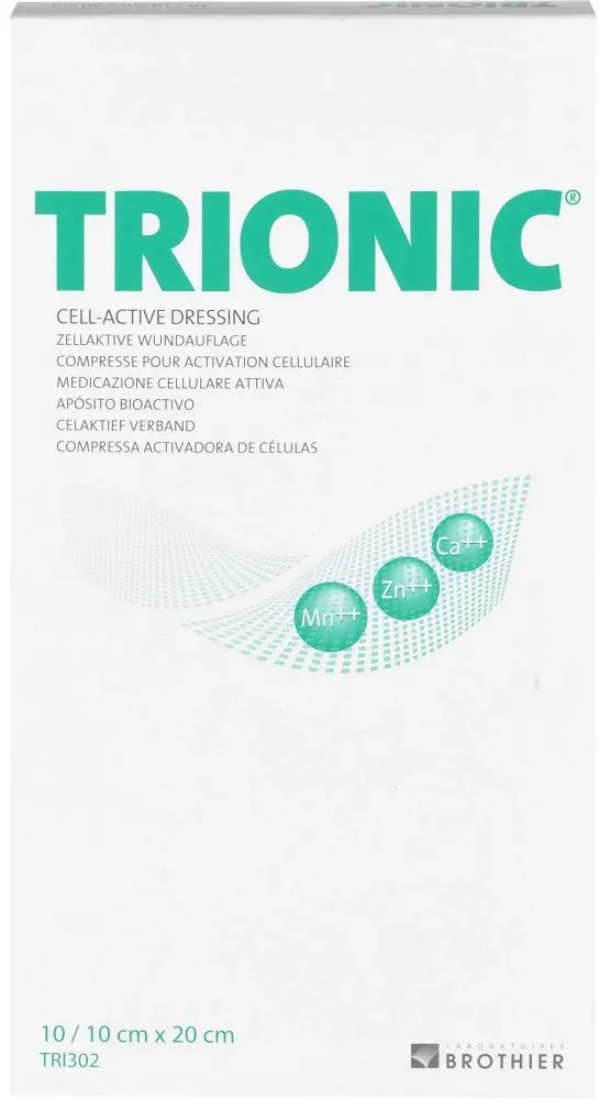 TRIONIC Wundauflage 10x20 cm 10 St
