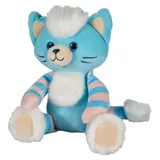 Bauer Glitzer-Design Katze 20 cm Blau
