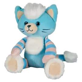 Bauer Glitzer-Design Katze 20 cm Blau