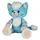 Bauer Glitzer-Design Katze 20 cm Blau