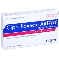 CIPROFLOXACIN Aristo 500 mg Filmtabletten 14 St