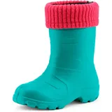 Ladeheid Eva Thermo Gummistiefel Türkis/Rosa 31