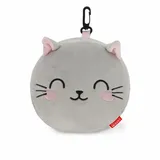Legami Reisekissen Travel Pillow My Travel Buddy Kitty grau