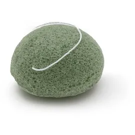 Intirilife Konjac Schwamm für Gesichtsreinigung Peeling alle Hauttypen in Grün | Gr.: onesize