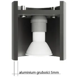 Sollux Orbis 1-flg. 1 GU10 30 cm schwarz