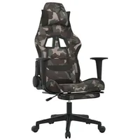 vidaXL Gaming-Stuhl Schwarz Camouflage