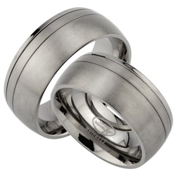 Trauringe123 Trauring Hochzeitsringe Verlobungsringe Trauringe Eheringe Partnerringe aus Titan, JT2 60