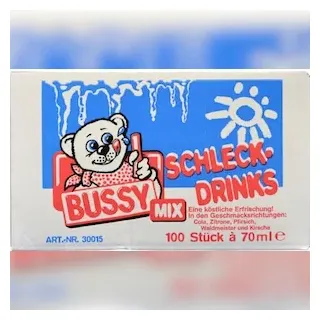 Bussy Wassereis zum Selbsteinfrieren Mix 100 x 70ml