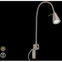 BRILONER LEUCHTEN Bettleuchte "TUSO", silber (silberfarben), Lampen