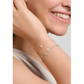 Thomas Sabo Armband mit Herzen und weiße Steine 925 Sterlingsilber A2057-051-14 - weiß