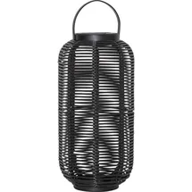 Star Trading 482-75 Laterne, LED Kerze Flamme Leaf aus Wachs - Schwarz