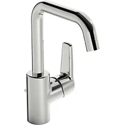 Hansa Waschtischarmatur Hansapolo 51552293 chrom, mit Ablaufgarnitur, seitlich bedient