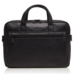 Castelijn & Beerens Nappa X Charlie Aktentasche RFID Leder 41 cm Laptopfach  schwarz