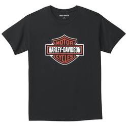 HD T-Shirt Bar & Shield Graphic Tee schwarz S
