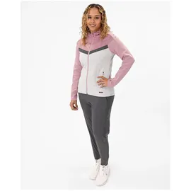 Jako Damen Kapuzenjacke Iconic Soft grey/dusky pink/anthra Light 34