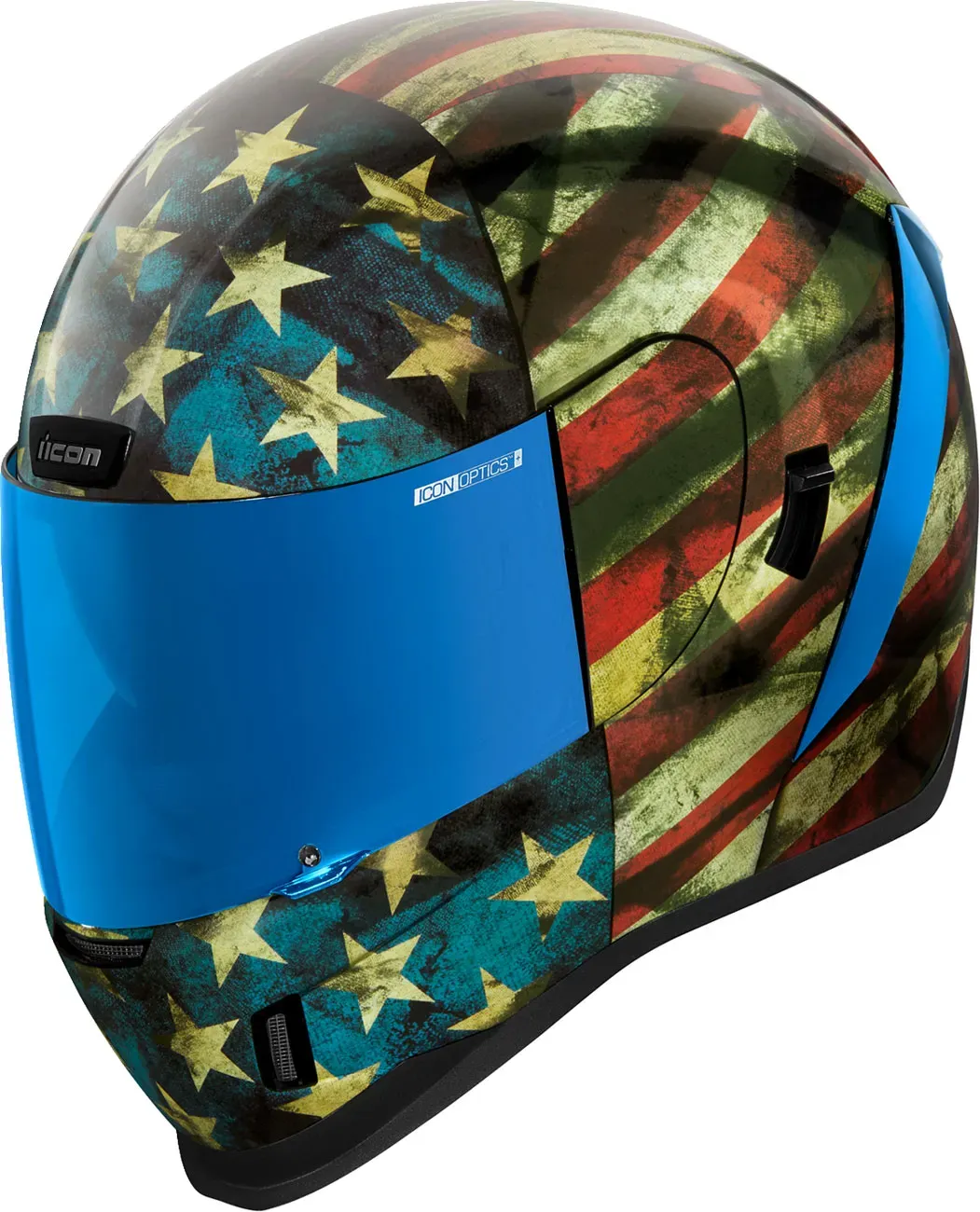 Icon Airform Old Glory, casque intégral - Bleu/Blanc/Rouge - S