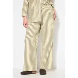 Studio Untold Schlupfhose Wide Legs Gelb/Grün 56