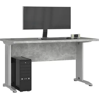Akord Computertisch Beton 135X60X76 Cm - Hellgrau