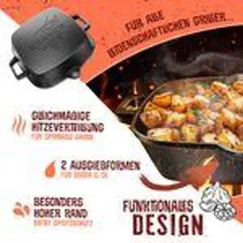 Kesser Gusseisen Grillpfanne 26 cm