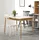 Hammel Furniture Esstisch HAMMEL FURNITURE "Basic Single, schnell innenliegende Einlegeplatten ausziehbar", weiß (weiß, naturfarben, naturfarben, weiß), B:120cm H:76cm T:80cm, Tischplatte: Weißes Melamin mit weiß pigmentierter Eichenkante (Mattlack), Gestell: Eiche massiv