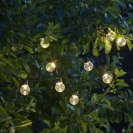 StarTrading LED Lichterkette Solar 180 cm klar warmweiß