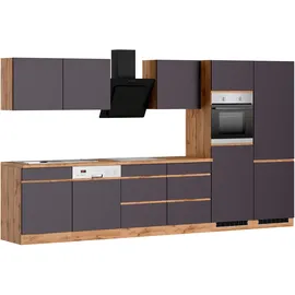 kochstation Küchenzeile KS-Riesa 360 cm braun