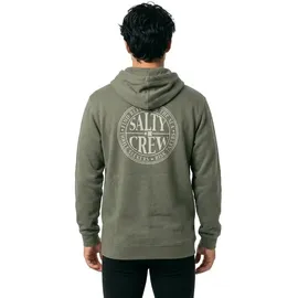 Salty Crew Global Reißverschlusspullover Dusty Olive M