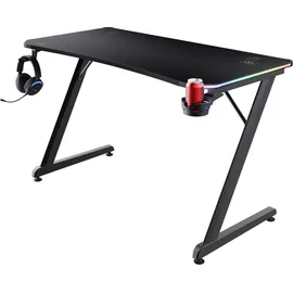 Trust GXT 709 Luminus Gaming-Tisch Schwarz PC