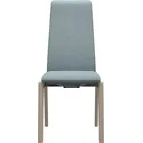 Stressless® Polsterstuhl Laurel, High Back, Größe M, mit abgerundeten Beinen in Eiche gekalkt blau