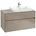 Waschbeckenunterschrank 1000x548x500 mm, 2 Auszüge , für Waschbecken rechts, C01800, Farbe: Front/Korpus: Truffle Grey, Griff: Truffle Grey