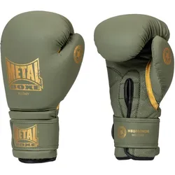 Boxhandschuhe Metal Boxe GRÜN|braun|braun 10 OZ