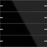 Gira Wippenset 4fach für Tastsensor 4 Glas Schwarz