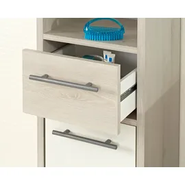 Saphir Quickset 350 Hochschrank 33 x 195,5 x 28 cm Beige (Pinie Ida hell) Holzwerkstoff