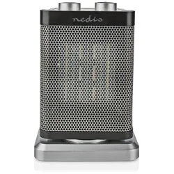Nedis Keramik-PTC-Heizlüfter - 1000 / 1500 W - 2 Wärme Modes - Verstellbares Thermostat - automatisch drehbar - Überhitzungsschutz - Stolperschutz
