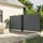 furnicato Seitenmarkise 160 x 600 cm Anthrazit Polyester
