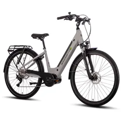 SAXONETTE Premium Sport E-Bike Scheibenbremsen Federgabel Mittelmotor 10 Gang Nabenschaltung Wave