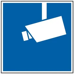 Schild I Hinweisschild Video-Infozeichen, Kunststoff, 200x200mm