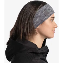 Buff Merino Wide Stirnband multistripes fog grey