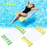 Ersandy - Schwimmbad-hängematte Für Erwachsene, 2 Stück, Aufblasbare Schwimmende Hängematte, 4-in-1-schwimmhängematte, Mehrzweck-wasserhängematte, Faltbar, Tragbar, Ultraleicht, Schwimmend, Grün Und Gelb